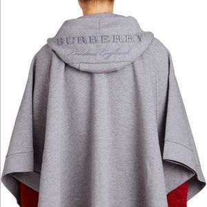 Burberry Hooded Poncho Jacket Grey - One Size